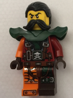 LEGO Minifigure-Flintlocke - Armor (70594)-Ninjago-NJO239-Creative Brick Builders
